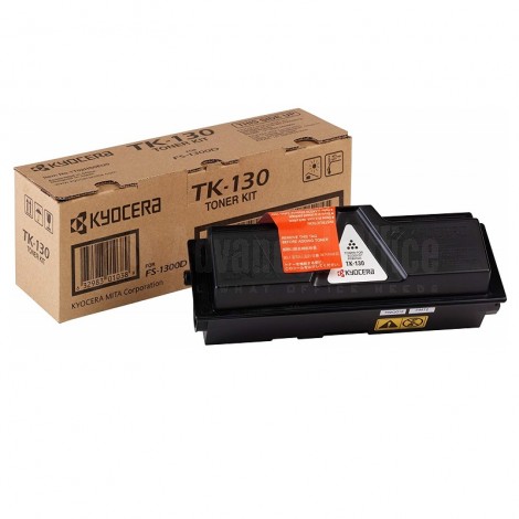 Toner KYOCERA MITA TK-130 Noir pour FS1028MFP/DP, FS-1128MFP/FS1128/DP, FS-1300D/DN, FS-1350DN, FS-1030MFP/DP, FS-1130MFP, ECOSYS M2030dn PN/ M2030dn/ M2530dn