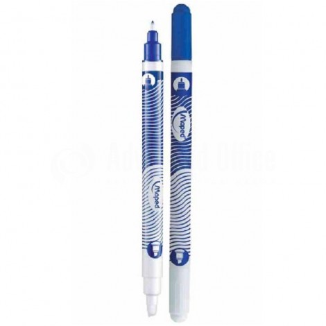 Stylo-Correcteur écolier Effaceur d'encre bleu MAPED à pointe biseautée