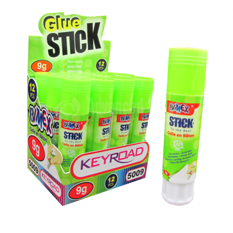 Colle Stick scolaire KEYROAD 9g Multi couleurs