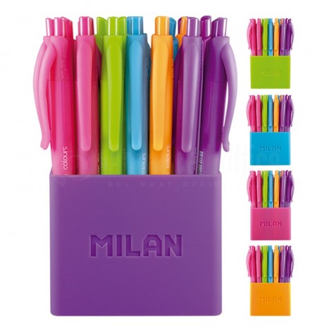 Stylo à bille MILAN P1 touch colours 1.0mm Rétractable Couleurs assorties