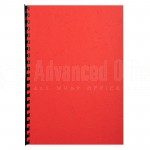 Rame de papier grain de cuir 100 Couverture pour relieur Rouge - Advanced office