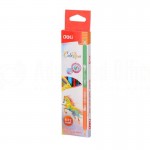 Boite de 6 Crayons couleur DELI ColoRun C005 Duo  -  Advanced Office