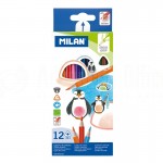 image. Boite de 12 Crayons de couleurs MILAN 231 Triangulaires  -  Advanced Office