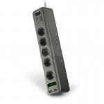 image. Multiprise APC Essential 5 sorties Noir avec 2 ports USB  -  Advanced Office