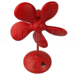 image. Ventilateur ADDEX HOME Soft fan en PU, Silencieuse à 2 vitesses, 36cm, Adaptateur 4.5V AC inclus, Rouge  -  Advanced Office Algérie