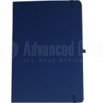 image. Note book A4 175 x 260mm, 200 pages couverture PU Bleu foncé avec Boucle pour stylo  -  Advanced Office Algérie