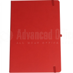 image. Note book A4 175 x 260mm, 200 pages couverture PU Rouge avec Boucle pour stylo  -  Advanced Office Algérie
