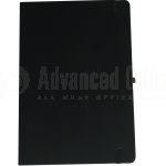 Note book A6 150 x 105mm, 200 pages couverture PU Noir avec Boucle pour stylo  -  Advanced Office Algérie