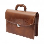 Cartable classique VERTEX en PU avec 2 poches Marron clair  -  Advanced Office Algérie