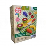 Jeu éducatifs de dînette PLAYTIVE Junior Fruits et légumes en bois 12 pcs, 2 à 5 ans