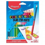 Boite de 18 Crayons couleurs MAPED Color'peps Duo 