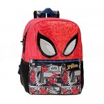 Sac à dos scolaire adaptable JOUMMA BAGS Marvel Spider Man Comic, 1 Compartiment, 1 Poches avant, 2 Poches latérales filet élastique, en Polyester 32 x 25 x 12cm, Rouge
