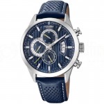 Montre chronographe pour Hommes FESTINA F20271 Bracelet en cuir Bleu