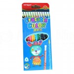 Boite de 12 crayons de couleur KEYROAD triangulaire GM