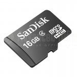 Carte mémoire SANDISK microSDHC 16Go Class 4
