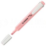 Marqueur fluorescent STABILO swing cool Pastel, biseautée 1.0-4.0mm, Soupçon de rose (Blush rose) avec clip