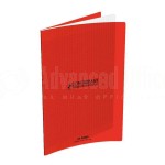 Cahier Piqué CONQUERANT Séyès, 17x22cm, 90g, 60 pages, couverture en PP Rouge