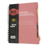 Note book Spiral HAIZHIJIE 16K-H304 B5 190 x 260mm 4 intercalaires