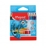 Boite de 12 crayons couleur MAPED PM