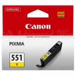 Cartouche CANON CLI-551Y Jaune pour Pixma MG5650