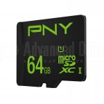 Carte mémoire PNY MicroSDHXC 64Go Class 10 + Adaptateur