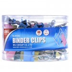 Binder clips 25 mm DELI boite de 48 pcs multi couleur 