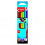 Boite de 06 crayons de couleur MAPED Color'Peps