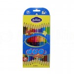 Boite de 12 crayons de couleur BILIM B-0003 Duo Adventure Triangulaire (12 crayons 24 couleurs)