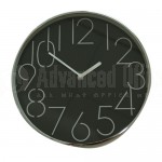 Horloge murale 30cm Noir