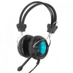 Casque microphone A4TECH ajustable Bleu