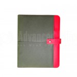 Porte folio A4 Rouge/Gris