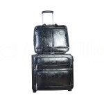 Ensemble Valise roulette et cartable de voyage GOLDEN 72403 Noir