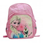 Sac à dos Scolaire CRISTAL CR-3407, 2 Compartiments, Motifs Frozen Queen of the North Mountain pour Fille, Rose pastel