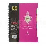 Note book Spiral HAIZHIJIE 16K-H339 B5 190 x 260mm 4 intercalaires  -  Advanced Office