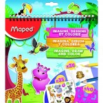 image. Livre de coloriage MAPED Jungle avec 35 Autocollants, 40 Pochoirs  -  Advanced Office