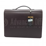 image. Cartable GOLDEN en simili cuir 72805 Noir avec Port folio  -  Advanced Office