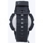 image. Montre Sport Homme CASIO S110H Tough Solar, Chronomètre 1/100 sec, Heure mondiale, Bracelet en résine, Noir  -  Advanced Office Algérie