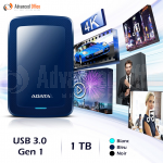 image. Disque dur externe ADATA HV300 Slim USB 3.0 1To 2.5", Bleu  -  Advanced Office Algérie