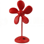 image. Ventilateur ADDEX HOME Soft fan en PU, Silencieuse à 2 vitesses, 36cm, Adaptateur 4.5V AC inclus, Rouge  -  Advanced Office Algérie