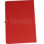 image. Note book A4 175 x 260mm, 200 pages couverture PU Rouge avec Boucle pour stylo  -  Advanced Office Algérie