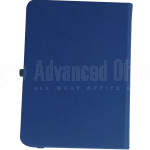 image. Note book A6 150 x 105mm, 200 pages couverture PU Bleu foncé avec Boucle pour stylo  -  Advanced Office Algérie