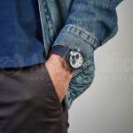 image. Montre chronographe pour Hommes FESTINA F20377 Bracelet en cuir Bleu Tissé en fil Rouge  -  Advanced Office Algérie