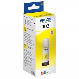 Bouteille d'encre EPSON 103 EcoTank Yellow pour EcoTank L5190/ L3160/ L3156/ L3151/ L3150/ L3111/ L3110/ L1110, 65ml