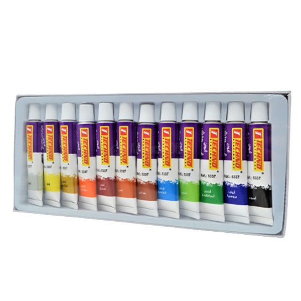 NOVA COLOR Boite Economique 12 tubes Peinture acrylique 12ml,Couleurs  hautement pigmentées à prix pas cher