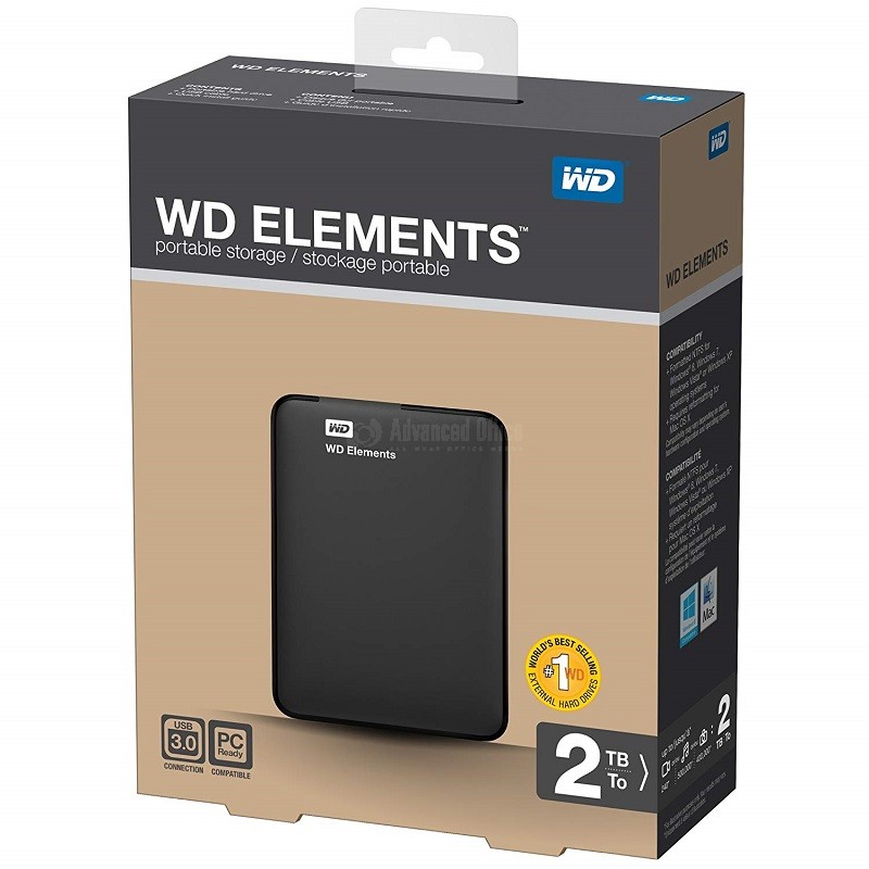 Disque Dur Externe Western Digital Elements Portable 2To (2000Go