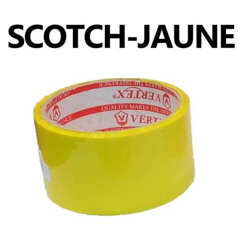Rouleau de scotch d'emballage jaune ALL WHAT OFFICE NEEDS