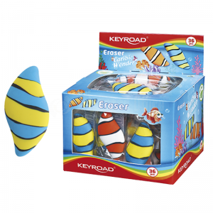 Gomme scolaire KEYROAD Caribic Wonder Multi couleurs  -  Advanced Office