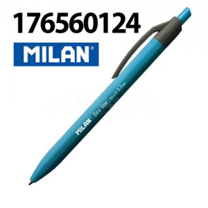 image. Stylo à bill MILAN finetouch 0.7mm Rétractable Bleu  -  Advanced Office