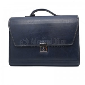 image. Cartable de luxe VERTEX en PU Bleu  -  Advanced Office Algerie