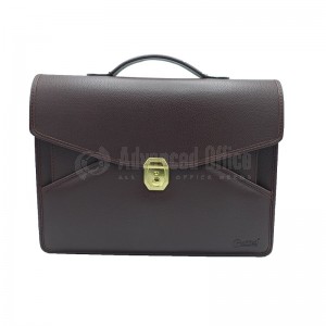 Cartable GOLDEN en simili cuir 72805 Noir avec Port folio